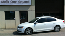 2011 Volkswagen Jetta with professional window tint in North Bay